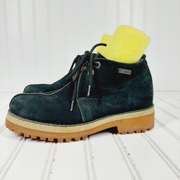 Buffalino Boots Black Suede Round Toe Lace Up Chukka Boots C1013 - Picture 1 of 11